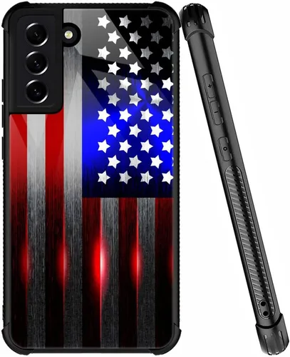 Vista 35 de ZHEGAILIAN Funda compatible con Samsung Galaxy S21, funda de vidrio orgánico para niñas, mujeres y hombres, diseño de cuatro esquinas, antiarañazos