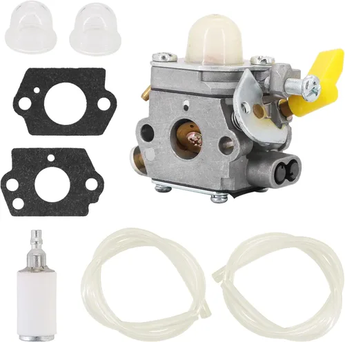 Vista 5 de KIPA Kit de carburador para 25cc 26cc 30cc Homelite Ryobi Craftsman Poulan Desbrozadora Soplador de cuerda recortadora # 308054013 308054012