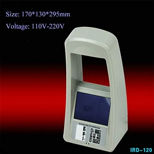 Vista 5 de CGOLDENWALL IRB-120 Detector de dinero falsificado infrarrojo Discriminador de facturas Máquina de detección de moneda falsa Verificador de moneda