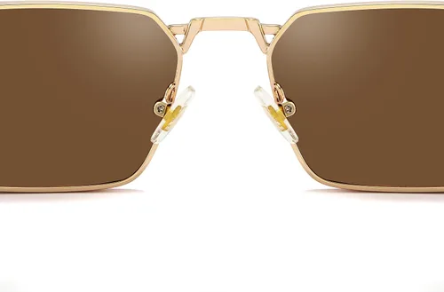 Vista 8 de Naomi - Gafas de sol rectangulares clásicas, retro, marco de metal, tamaño pequeño, protección UV UV400, para hombres y mujeres