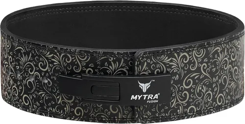 Vista 6 de Mytra Fusion Gym Belt whit Buckle Weight Lifting Belt for Gym, Fitness, Workout, women & men Weightlifting Belt