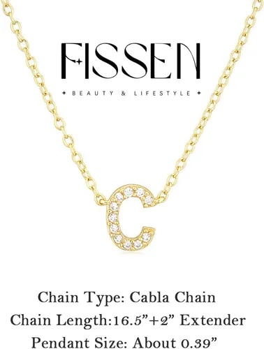 Vista 5 de Initial Necklaces for Women, 14K Gold Plated Letter Necklace Dainty Gold Choker Necklaces for Women Trendy Name Necklace Personalized Gold Jewelry