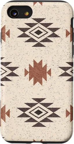 Vista 18 de Funda rústica para iPhone 17 con patrón azteca estilo bohemio occidental