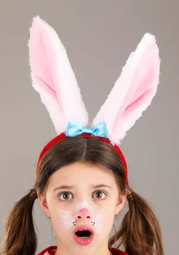 Vista 4 de Disfraz de conejo blanco dignificado para niña Disfraces de cuentos para niños