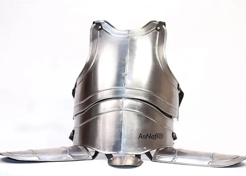 Vista 2 de AnNafi Armadura corporal medieval de caballero justa Réplica de coraza de 0.63 oz para adulto disfraz de guardia guerrero Traje de cuerpo de rey