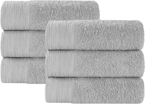 Vista 55 de Superior Rayon - Juego de toallas de 12 piezas de mezcla de bambú, de secado rápido, artículos esenciales para el baño, ducha, spa, toallas