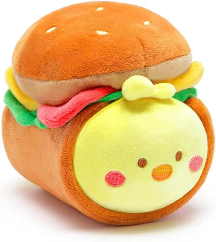 Vista 18 de Anirollz Puppiroll de peluche en atuendo de burrito – Animal de peluche Kawaii con disfraz extraíble – Lindo juguete de peluche blandito, regalo