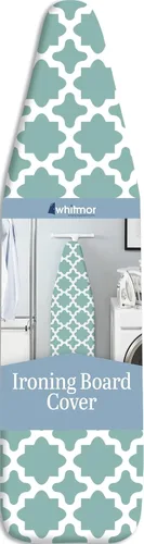 Vista 6 de Whitmor Funda para tabla de planchar, azul Funda para tabla de planchar lavable a máquina con tela de 3.10 oz/m² y cuerda para tablas de 13-15 x