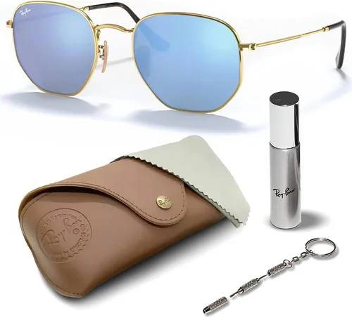 Vista 81 de Ray-Ban RB3548N Lentes planas hexagonales, gafas de sol cuadradas y redondas con kit oficial de gafas