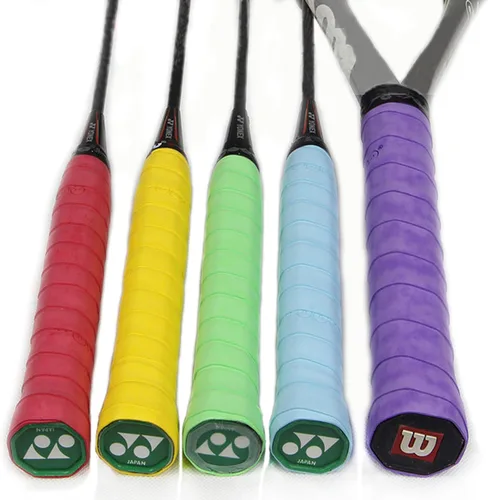 Vista 4 de Cinta de agarre para raqueta de tenis, paquete de 6, agarre de tenis de sensación seca, absorbente y mejorado, mejor para sudar las manos Seco