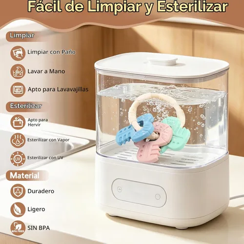 Vista 6 de La dentición del bebé juega el mordedor de las llaves del bebé del silicón Juguetes sensoriales para masticar, mordedor para el alivio