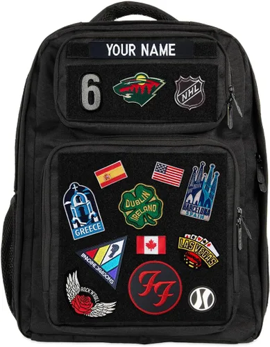 Vista 2 de HEDi HEDiGEAR Backpack SUMMIT (Black) – Large 23L Backpack with Hook & Loop Panels for Patches, Durable 1000 D Nylon and Multiple Pocket Storage for
