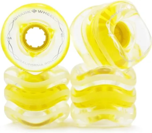 Vista 5 de Shark Wheel 60 mm ruedas para Longboard de crucero, Fórmula DNA, juego de 4 ruedas