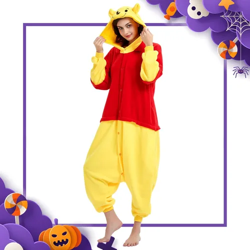 Vista 2 de ressber Unisex Adult Onesie Pajamas Animal One Piece Halloween Costume Christmas Sleepwear Jumpsuit