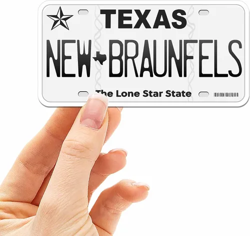 Vista 21 de Calcomanía para placa de matrícula de Texas, elige entre más de 50 ciudades de TX, calcomanía para parachoques de Texas para automóvil, calcomanías