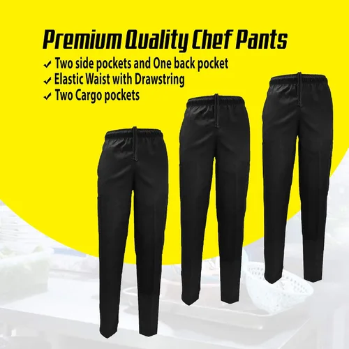 Vista 3 de M&M SCRUBS Pantalones de chef clásicos unisex