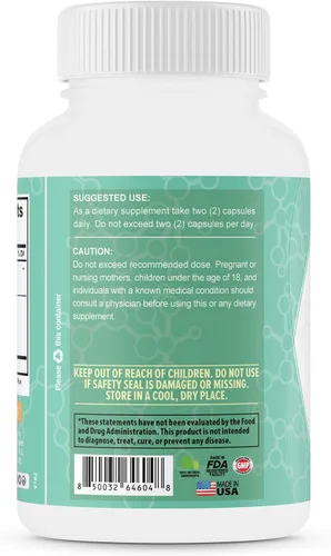 Vista 7 de TerraForm Nutrition - Protector de hongos para uñas de los pies, inhibidor probiótico de hongos, 60 cápsulas