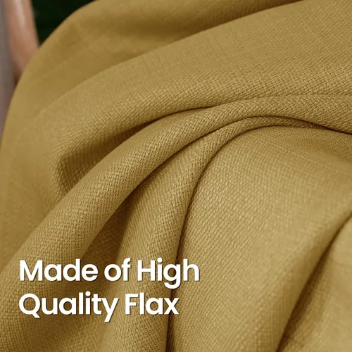 Vista 42 de BGment Cortinas de Lino Beige de 63 Pulgadas de Largo 2 Paneles - Tratamientos para Ventanas con Textura de Arpillera Filtrantes de Luz Cortinas B