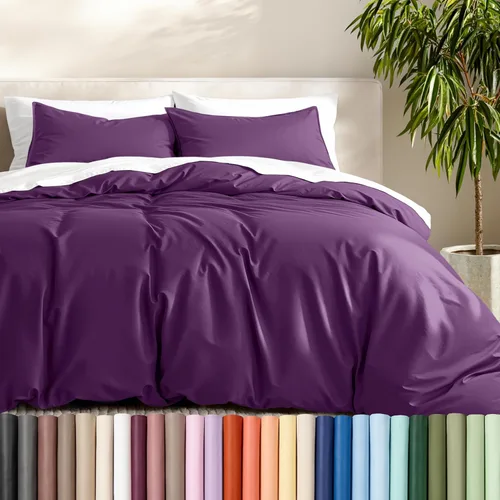 Vista 48 de Bare Home - Funda de edredón de ropa de cama extra larga - Colección premium de 1800 hilos súper suave - Funda de edredón ligera y fresca - Ropa