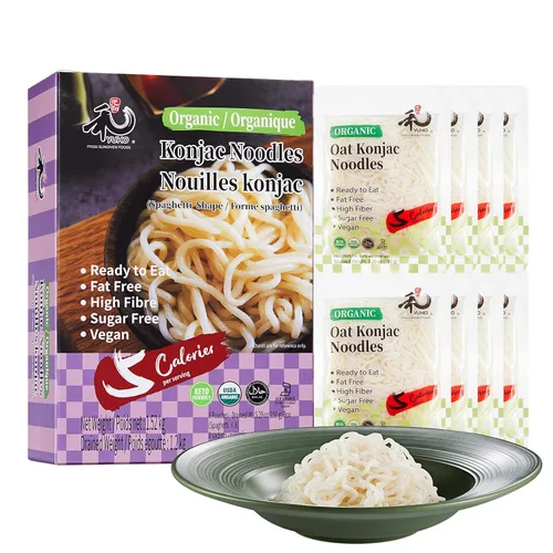 Vista 7 de YUHO Pasta orgánica Shirataki Konjac paquete de 8 en el interior, vegana, baja en calorías, sin gluten, sin grasa, sin gluto, sin carbohidratos