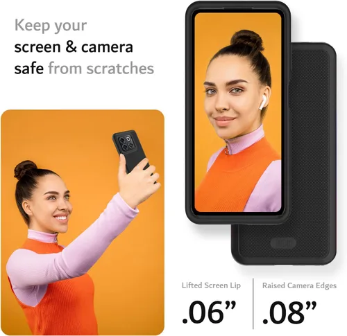 Vista 4 de TUDIA DualShield Grip - Funda diseñada para OnePlus10T 5G, [MergeGrip] protección delgada de doble capa de grado militar a prueba de golpes