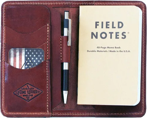 Vista 5 de Personalized Leather Field Notes Wallet, Field Notes Cover, Passport Wallet, Handmade in Arizona