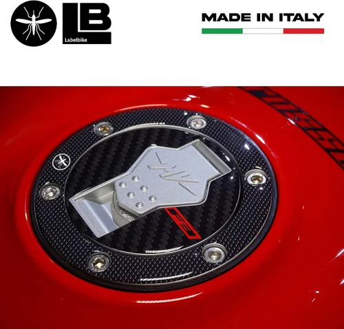 Vista 4 de Labelbike Protector de tapa de tanque adhesivo 3D compatible con motocicleta Mv Agusta F3 2021 F3 2021, Resin Protection, Anti-scratch, Decoration