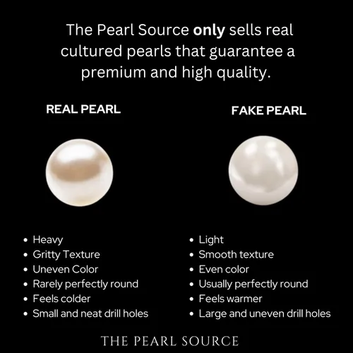 Vista 7 de THE PEARL SOURCE 14K Gold AAAA Quality Round Peach Freshwater Cultured Pearl Stud Earrings for Women