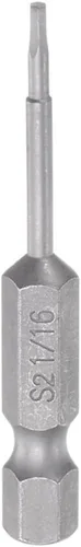 Vista 7 de HARFINGTON Broca de destornillador hexagonal de 1/8 "SAE 1/4" vástago hexagonal de 2 pulgadas de longitud magnética S2 brocas eléctricas de acero
