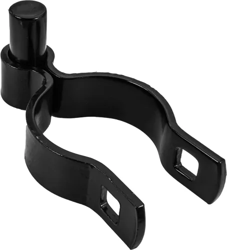 Vista 5 de Bisagra negra de poste de 1-7/8 pulgadas, uso para poste/tubería de 1-7/8 pulgadas de diámetro exterior, bisagra de puerta de enlace de cadena