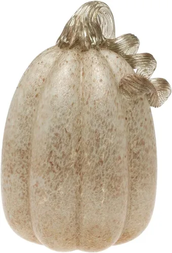Vista 6 de Boston International Calabaza de cristal para otoño, cosecha, Acción de Gracias, decoración de mesa de vidrio soplado a mano, pequeño, remolino