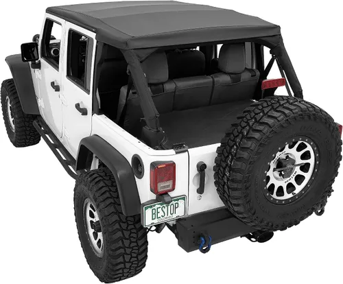 Vista 3 de The Ascent - Wrangler JK '07-18 de 4 puertas (Black Diamond) Fits 2007–2018 Wrangler JKU 4-Door only — Sunrider open air, fastback