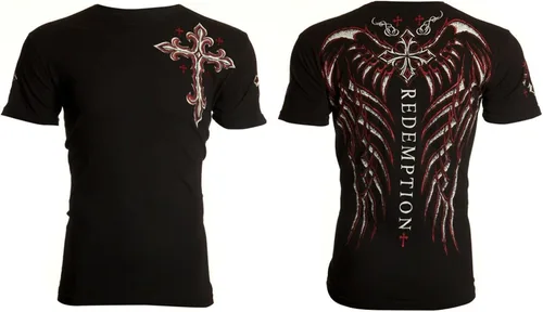 Vista 2 de Archaic by Affliction - Camiseta para hombre, color negro