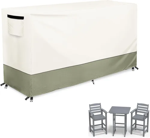 Vista 18 de Juego de 3 piezas de fundas para sillas de patio Adirondack, funda de muebles de patio impermeable de 600D resistente, incluye 2 fundas para sillas