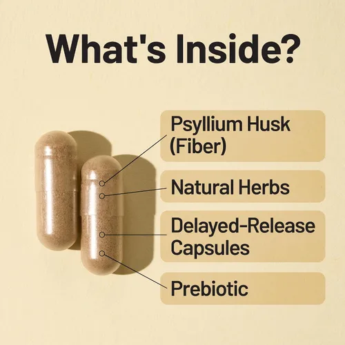 Vista 5 de NatureWise Total Colon Care Fiber Cleanse - Mezcla laxante natural - Laxantes herbales, prebióticos y enzimas para regularidad, digestión