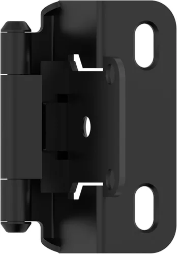 Vista 19 de Amerock BPR7540BB Bisagra de gabinete 1/2 pulg (13 mm) superpuesta de cierre automático de envoltura completa de latón pulido para puerta
