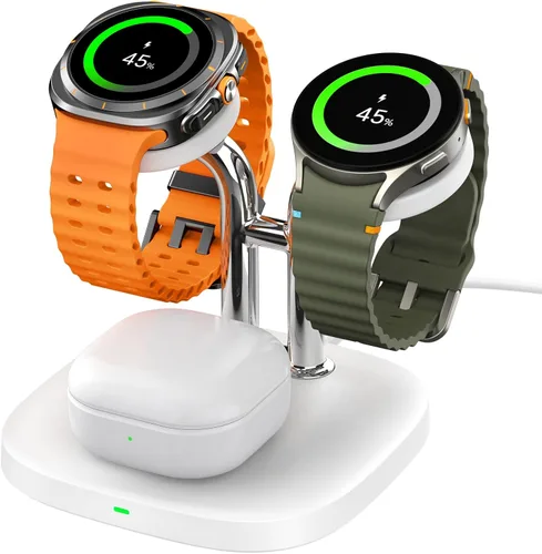 Vista 9 de SwanScout Cargador de reloj dual para Samsung Galaxy Watch