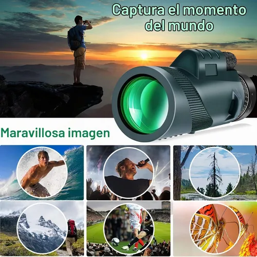 Vista 6 de Telescopio monocular 80×100 con alta ampliación y alta definición Equipado con un adaptador de teléfono, ofrece una excelente experiencia