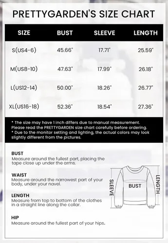 Vista 6 de PRETTYGARDEN Womens Fall Pullover Oversized Long Sleeve Zip Up Lapel V Neck Knitted Tops