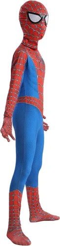 Vista 7 de FXBCOS Disfraz de Spider Zentai de elastano, disfraz de Halloween