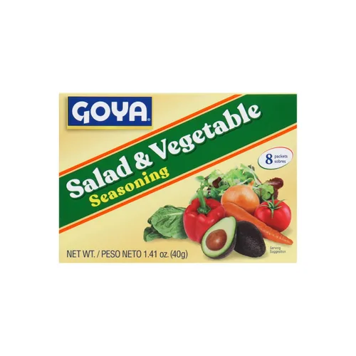 Vista 4 de Goya Alimentos para ensaladas y condimentos vegetales, 1.41 onzas (paquete de 24)