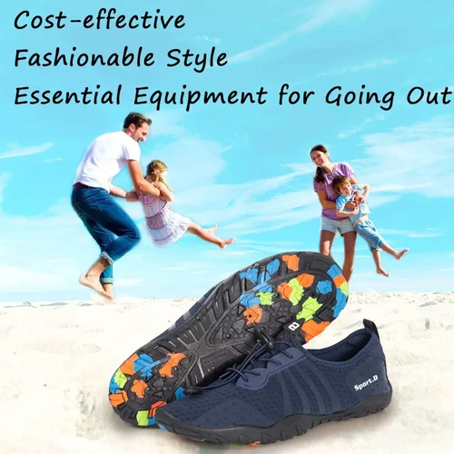 Vista 6 de YALOX - Zapatos de agua de secado rápido para hombre y mujer, para exteriores, proporcionan una sensación de ir descalzo, para usarlos en la playa