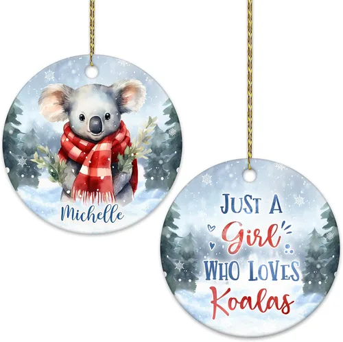 Vista 9 de Hyturtle Adorno de Navidad personalizado, con nombre personalizado, círculo de cerámica, para amantes de las abejas, decoración de árbol, regalo