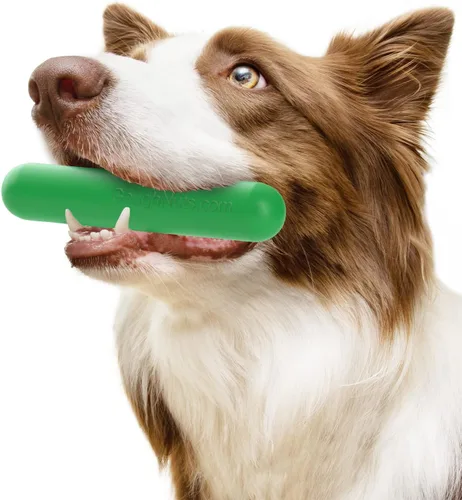 Vista 2 de Goughnuts — Juguetes para perros para masticadores agresivos Palo de juguete para perros prácticamente indestructible para razas pequeñas Verde