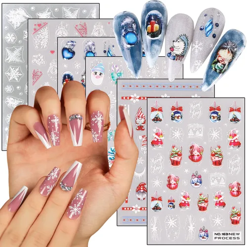 Vista 10 de Calcomanías de arte de uñas doradas, diseño de sol, luna, estrellas, línea de corazón, flores, calcomanías autoadhesivas para uñas, calcomanías