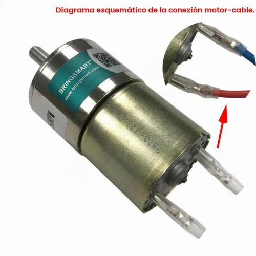 Vista 4 de Bringsmart DC 12V 5rpm Motor de engranajes con soporte eje centrado 1.457 in caja de cambios Bringsmart Micro DC 12V 5rpm Geared Motor With