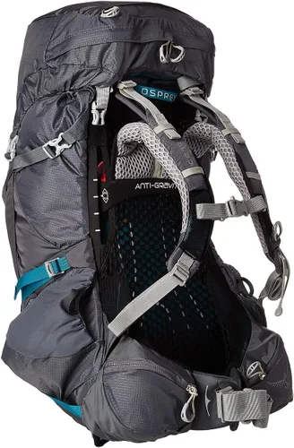 Vista 3 de Osprey Aura AG 50L Mochila de mochilero para mujer, gris Vestal, XS