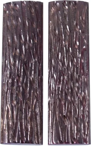 Vista 9 de Báscula de mango de cuerno de búfalo (corteza) - (Amber/Black) - (3.50 x 1.125 x 0.187)