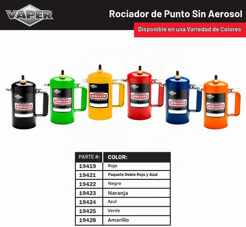 Vista 4 de Vaper 19419 Rociador Red Spot Spray sin Aerosol (Rojo) - 32 oz.