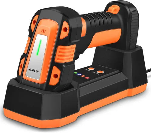 Vista 10 de KUIIYER Escáner de Código de Barras Bluetooth, Escáneres de Códigos de Barras Inalámbricos 2D QR 1D de Mano, Lector de Código de Barras con CMOS